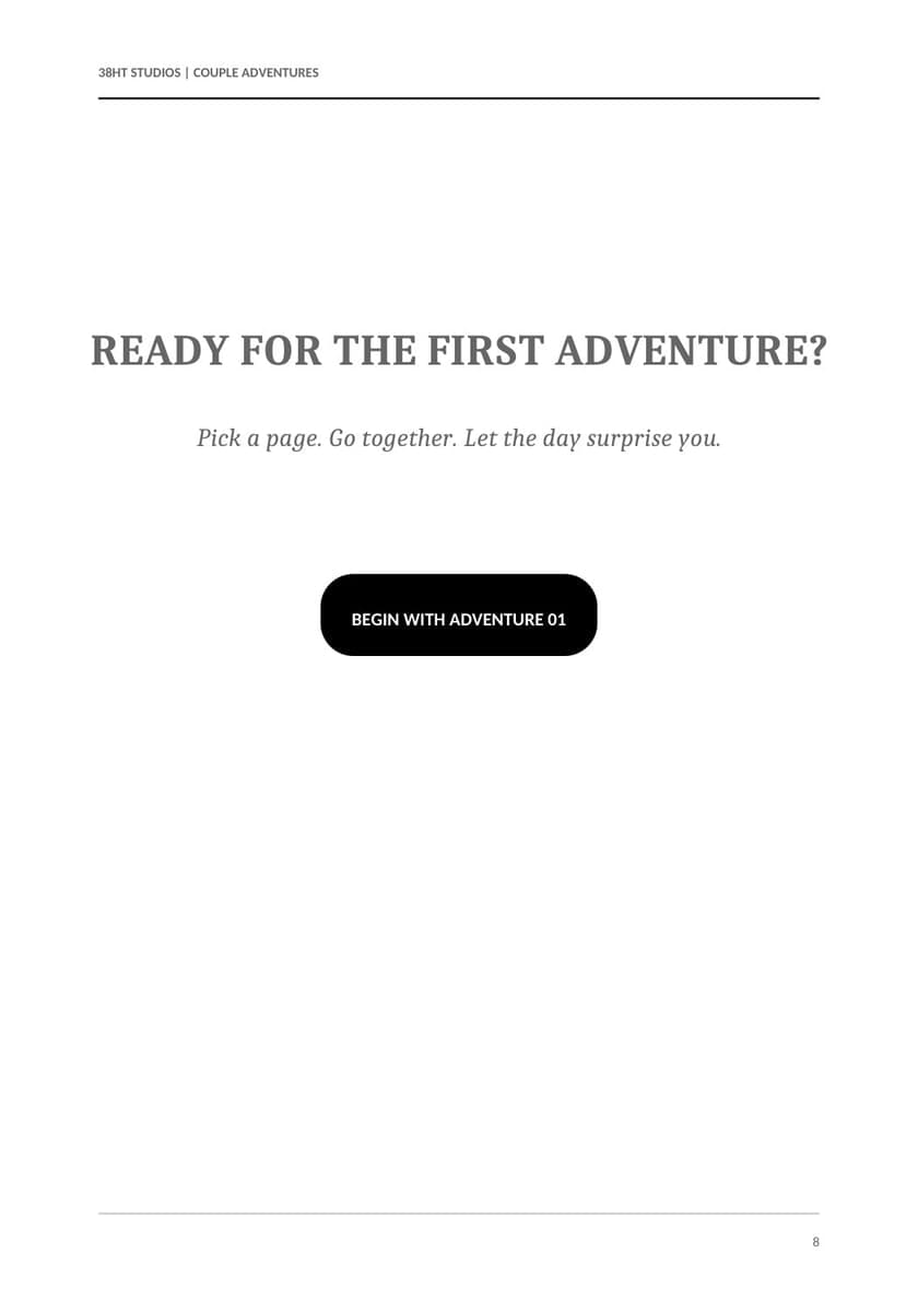 The Couple Adventure Book interior page 8