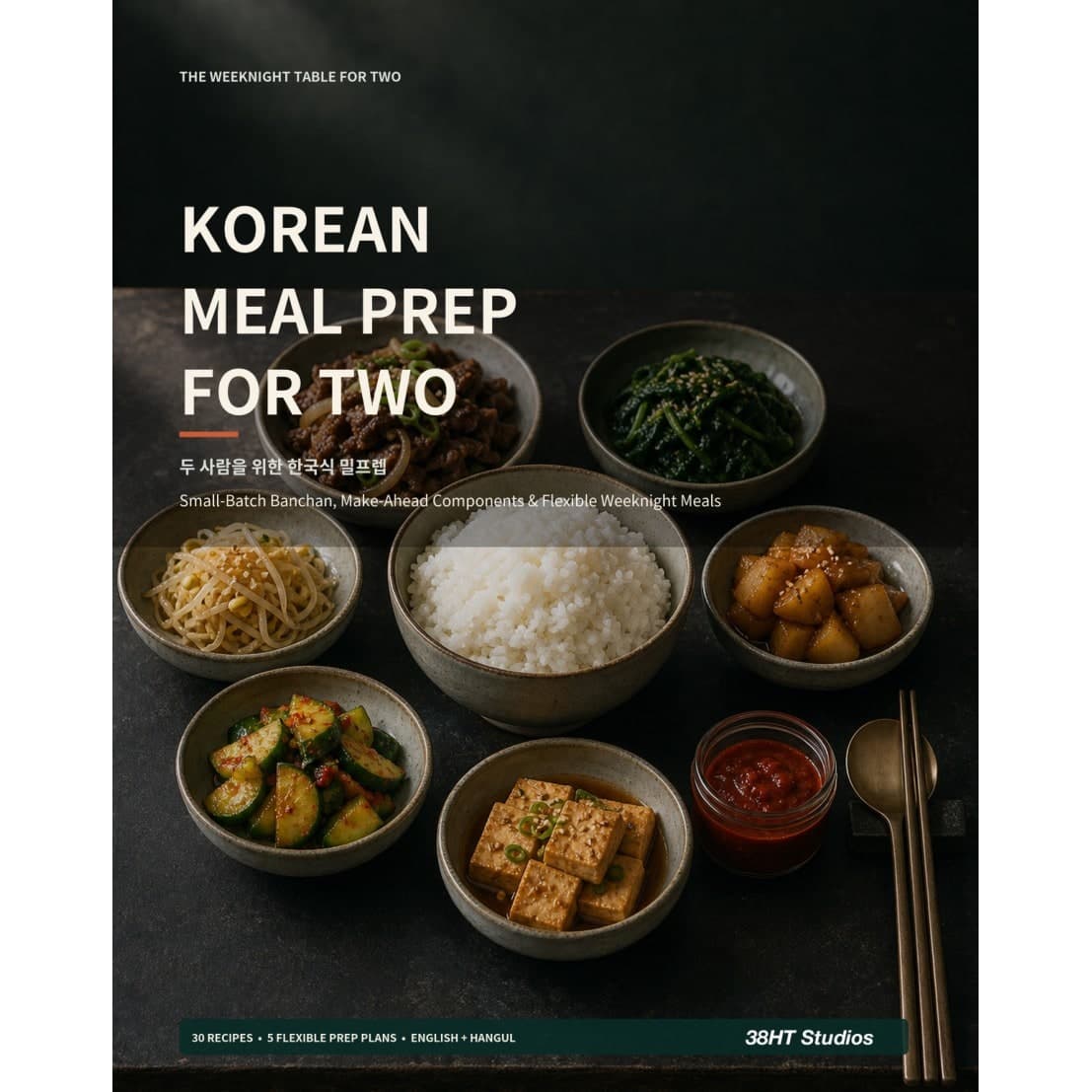 Korean Meal Prep for Two Cookbook cover