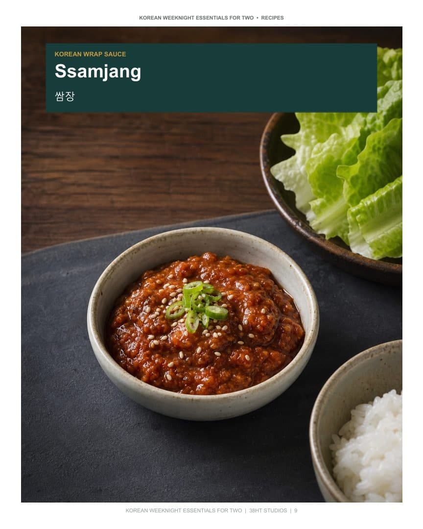 Korean Weeknight Essentials for Two Cookbook: Volume 1 interior page 12