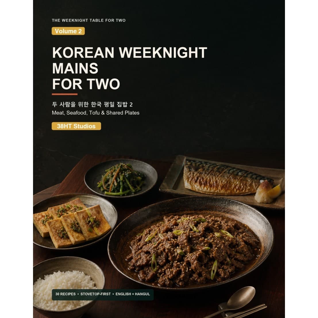 Korean Weeknight Essentials for Two Cookbook: Volume 2 cover