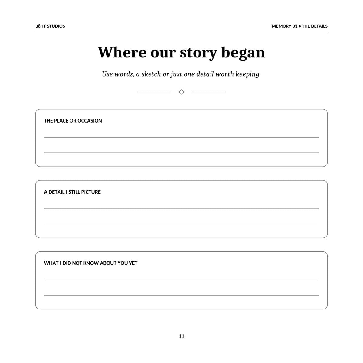 30th Birthday Guest Book & Memory Keepsake interior line art 11