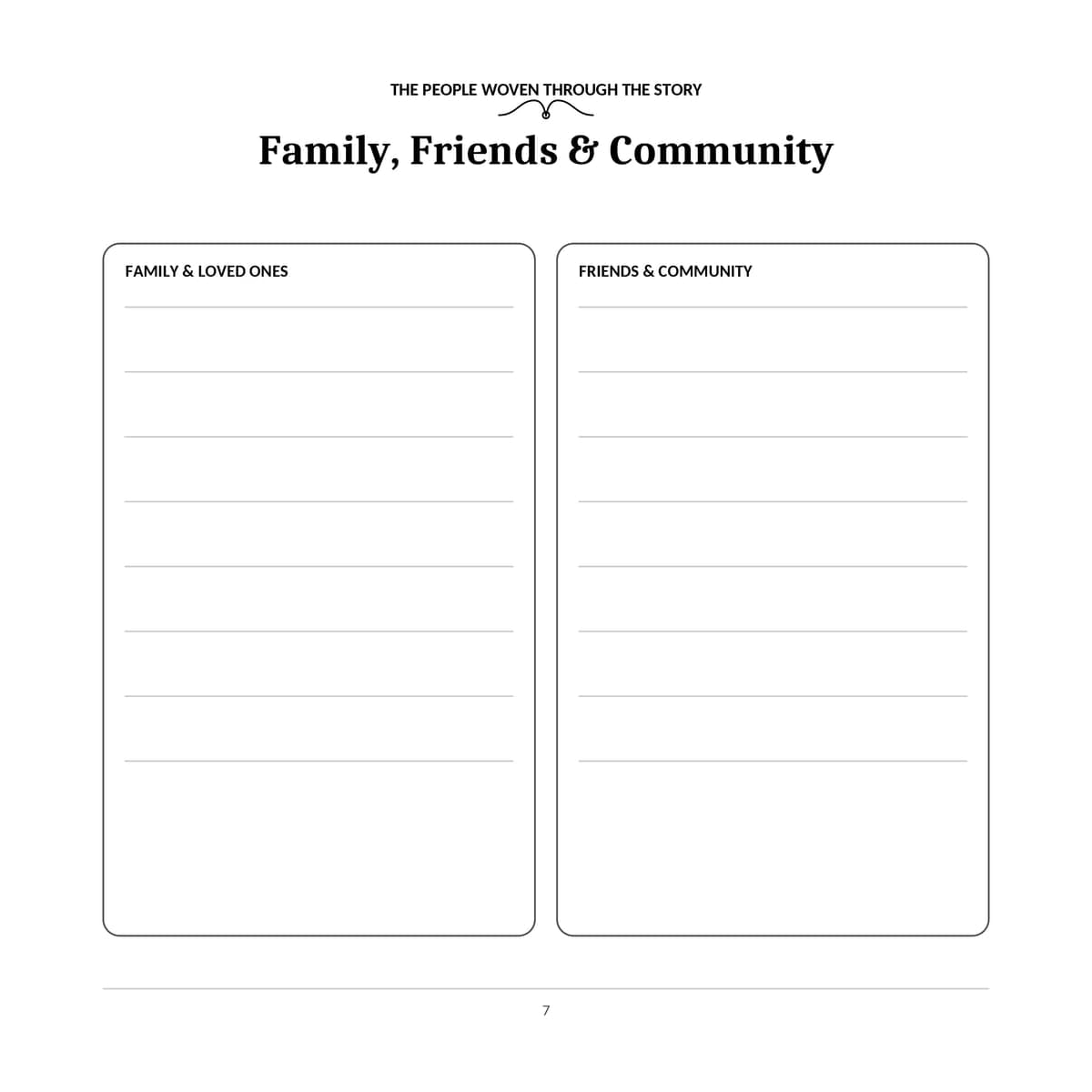 40th Birthday Guest Book & Memory Keepsake interior line art 7
