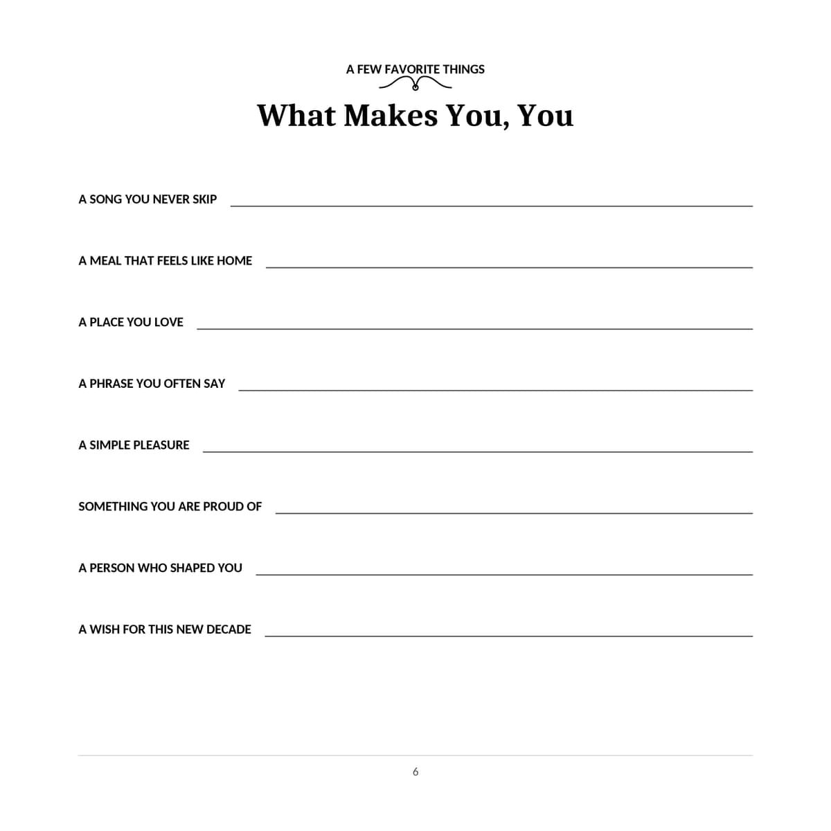 80th Birthday Guest Book interior line art 6
