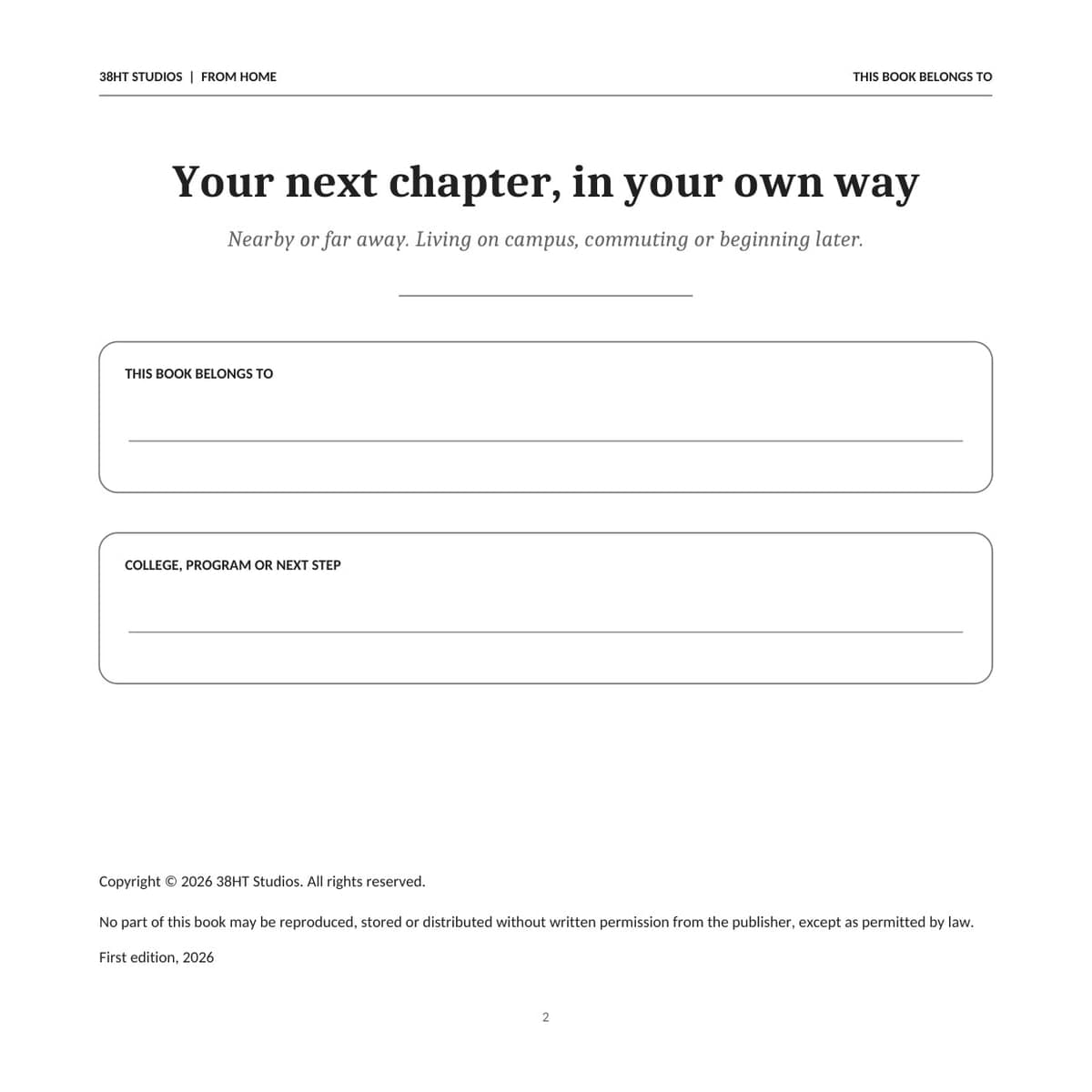 Before You Leave for College interior page 2