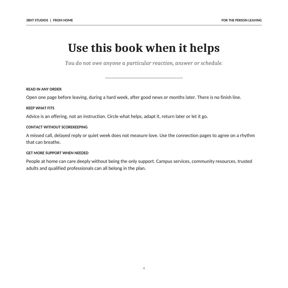 Before You Leave for College interior page 4