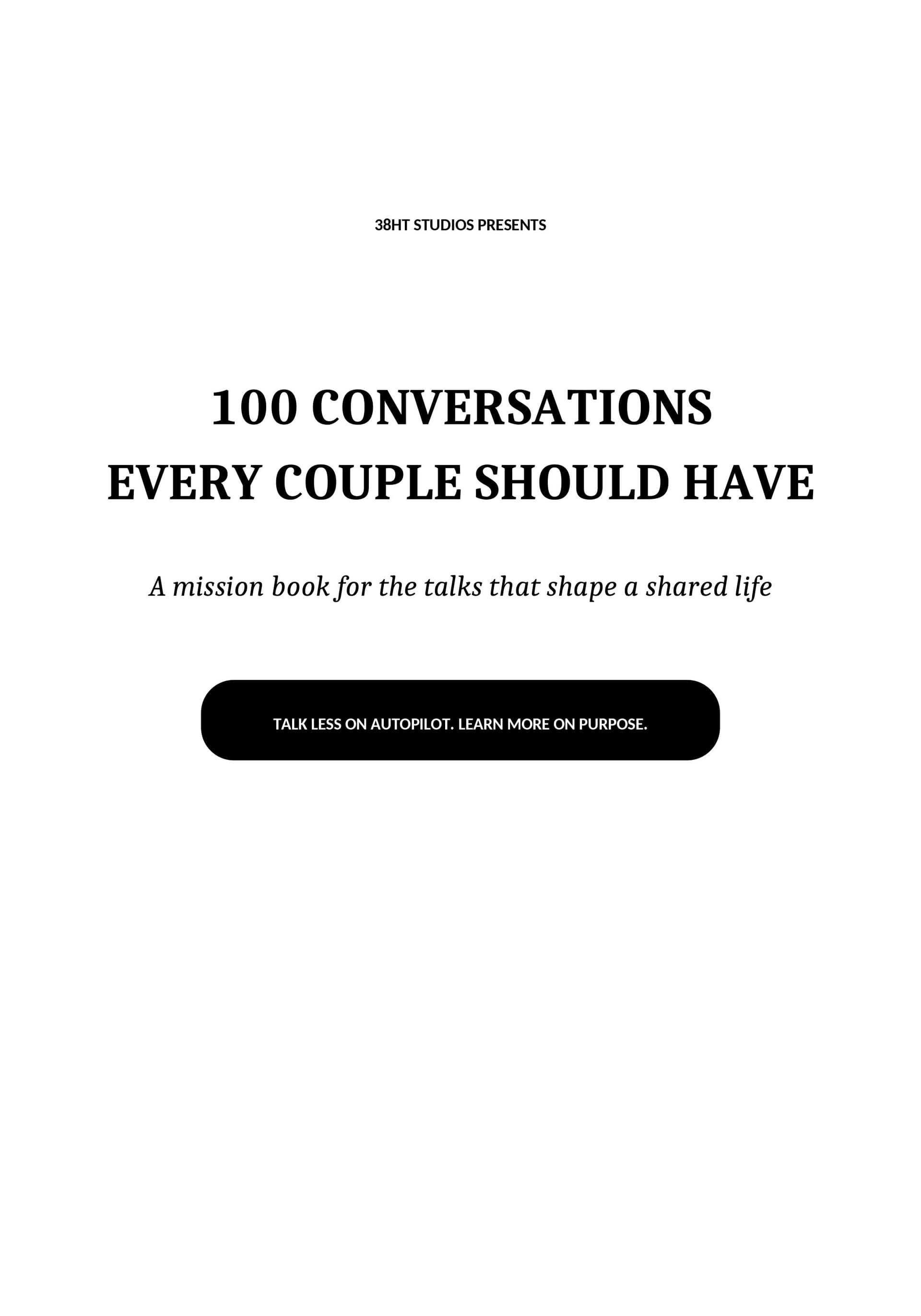 100 Conversations Every Couple Should Have interior preview 1