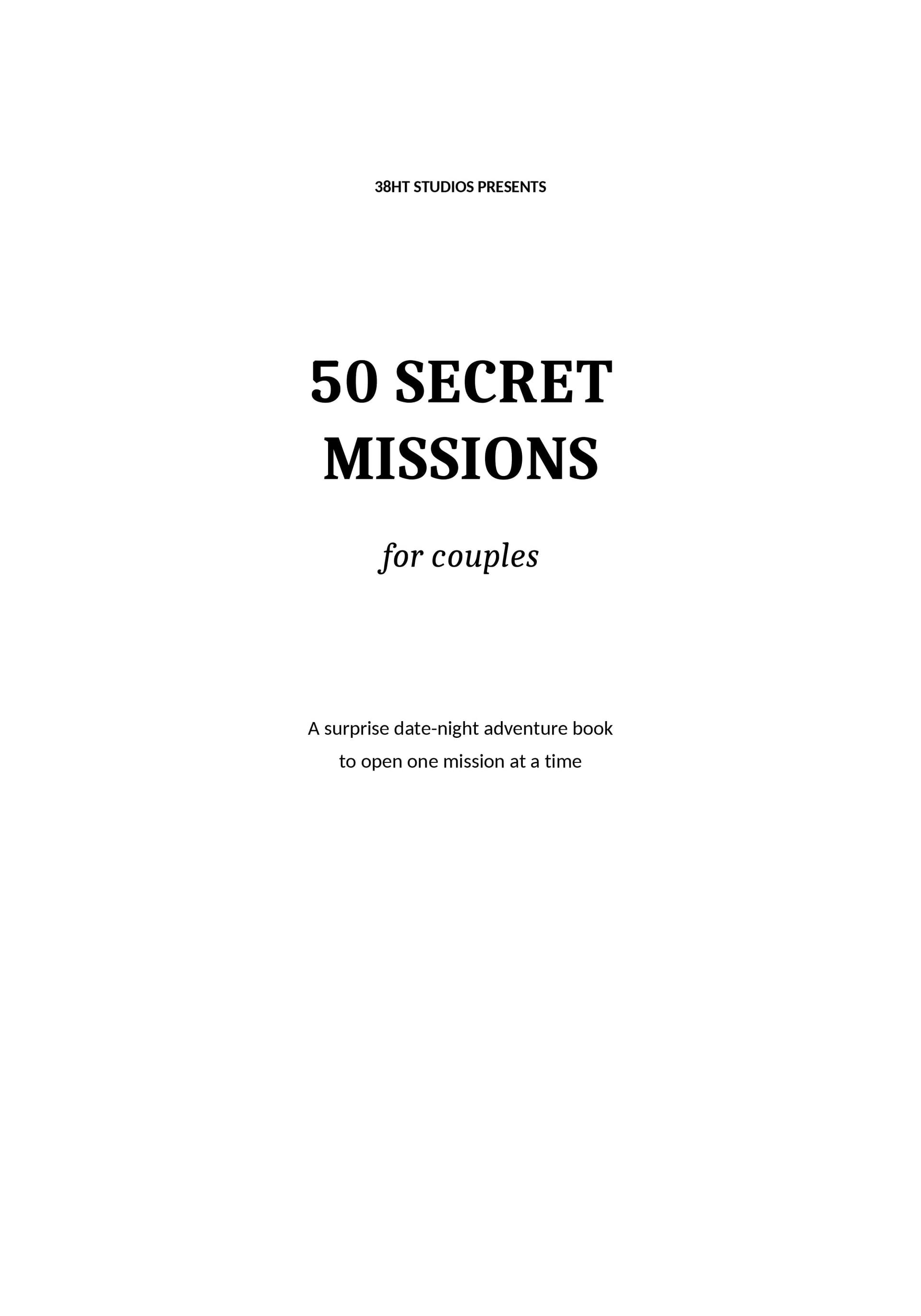 50 Secret Missions for Couples interior preview 1