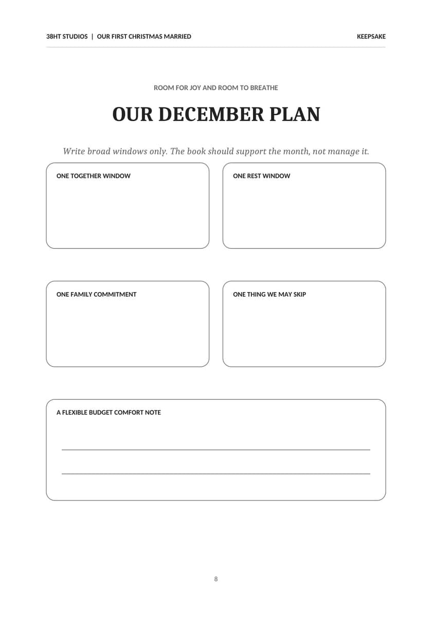 Our First Christmas Married interior page 8