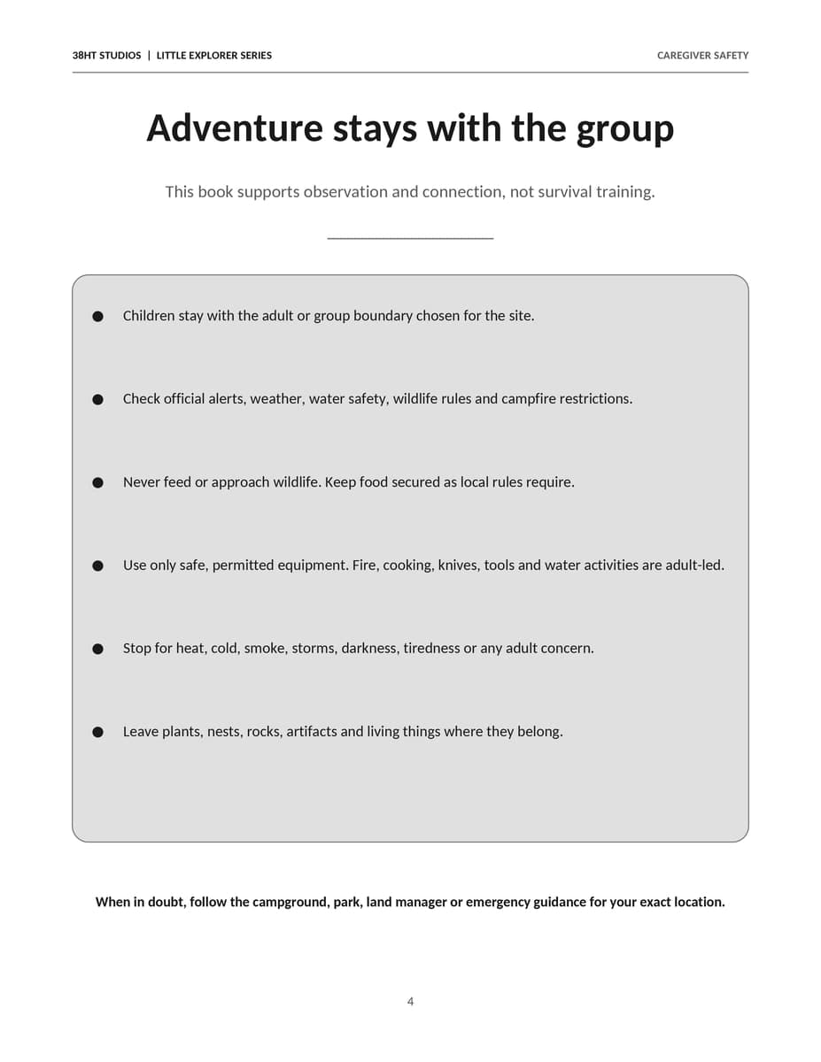 The Big Little Camping Mission Book interior line art 4