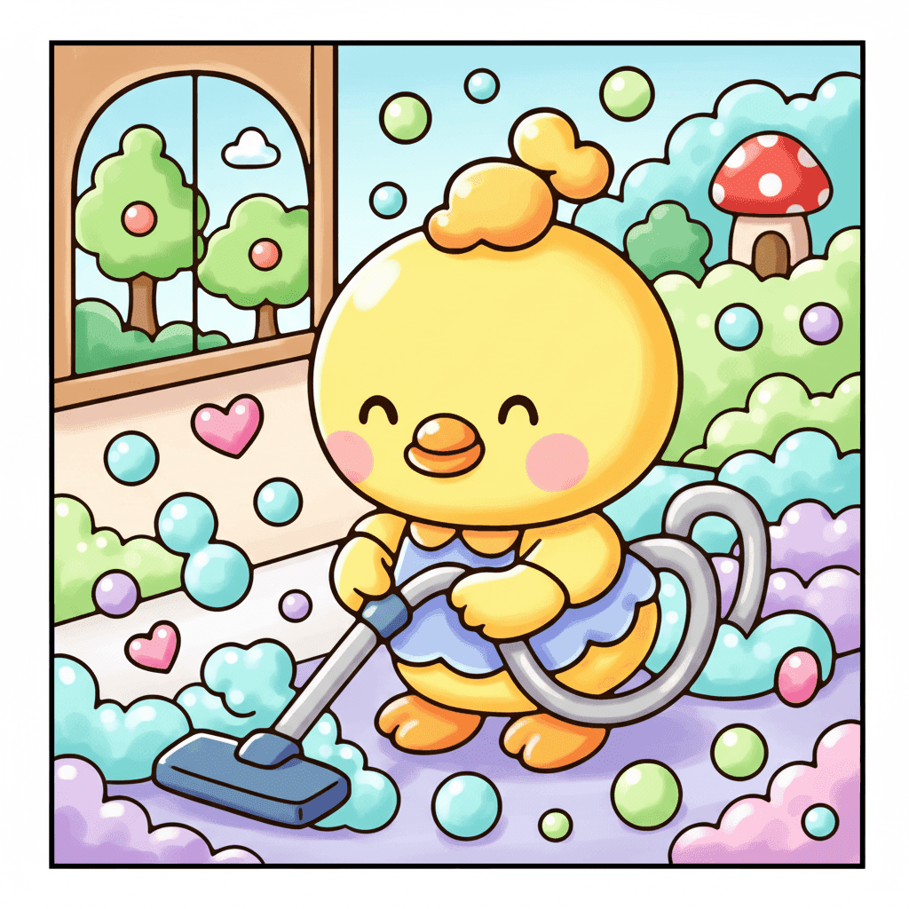 Bubble Life Coloring Book colored sample 1