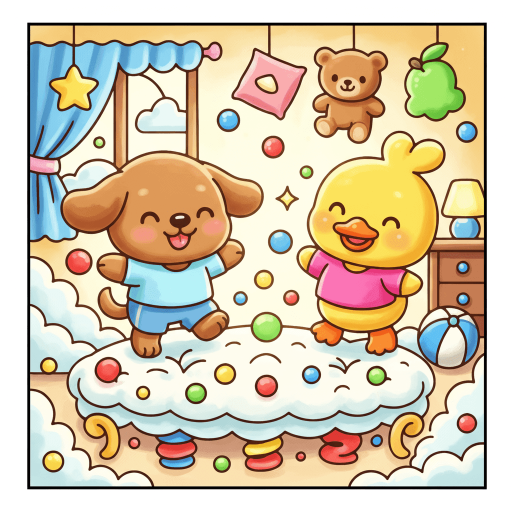 Bubble Life Coloring Book colored sample 2