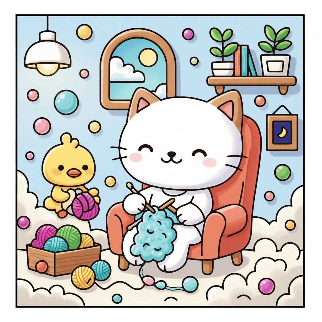 Bubble Life Coloring Book colored sample 3