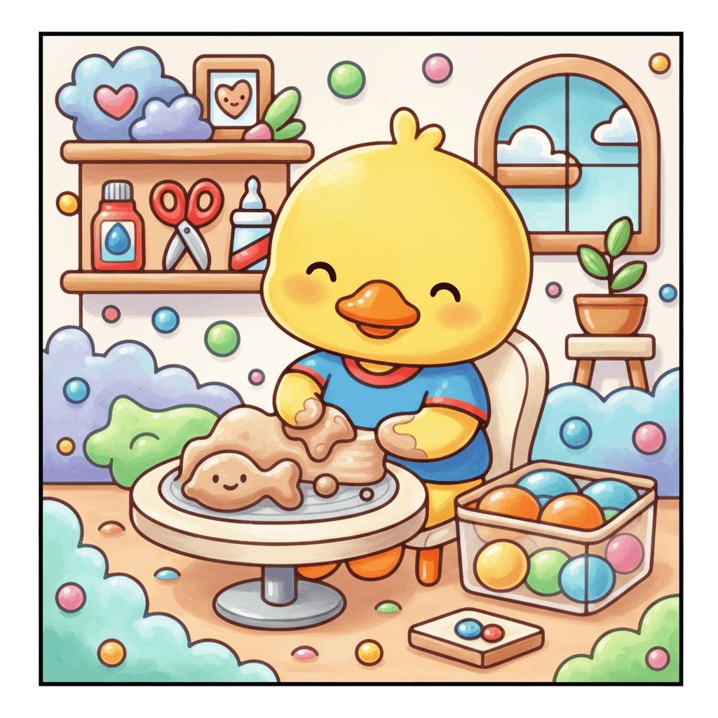 Bubble Life Coloring Book colored sample 4