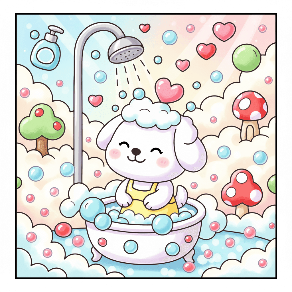Bubble Life Coloring Book colored sample 8