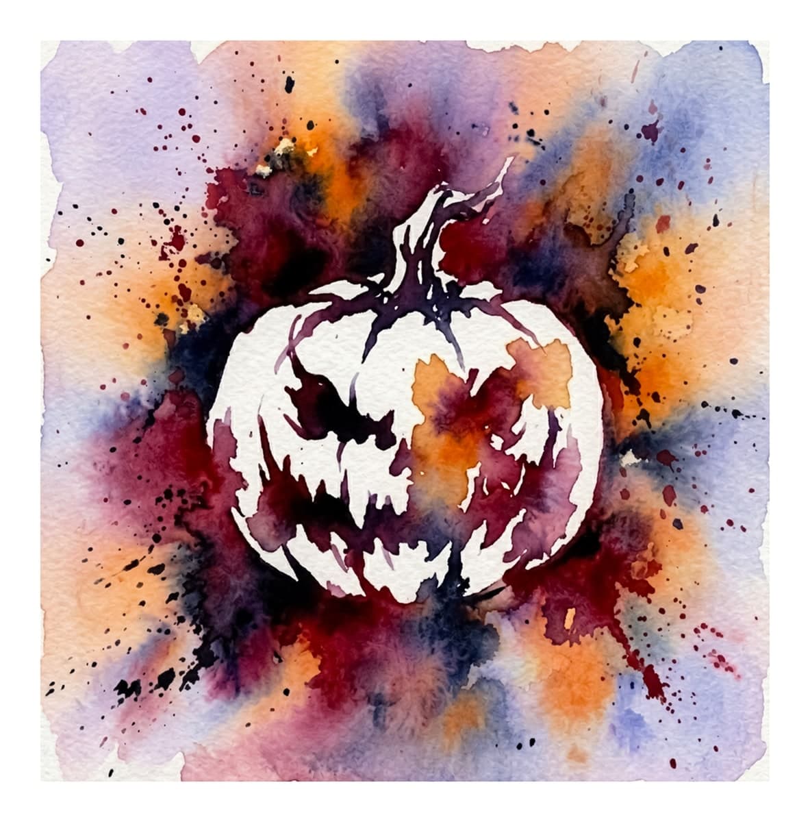 Autumn Gothic Reverse Coloring Book interior page 7