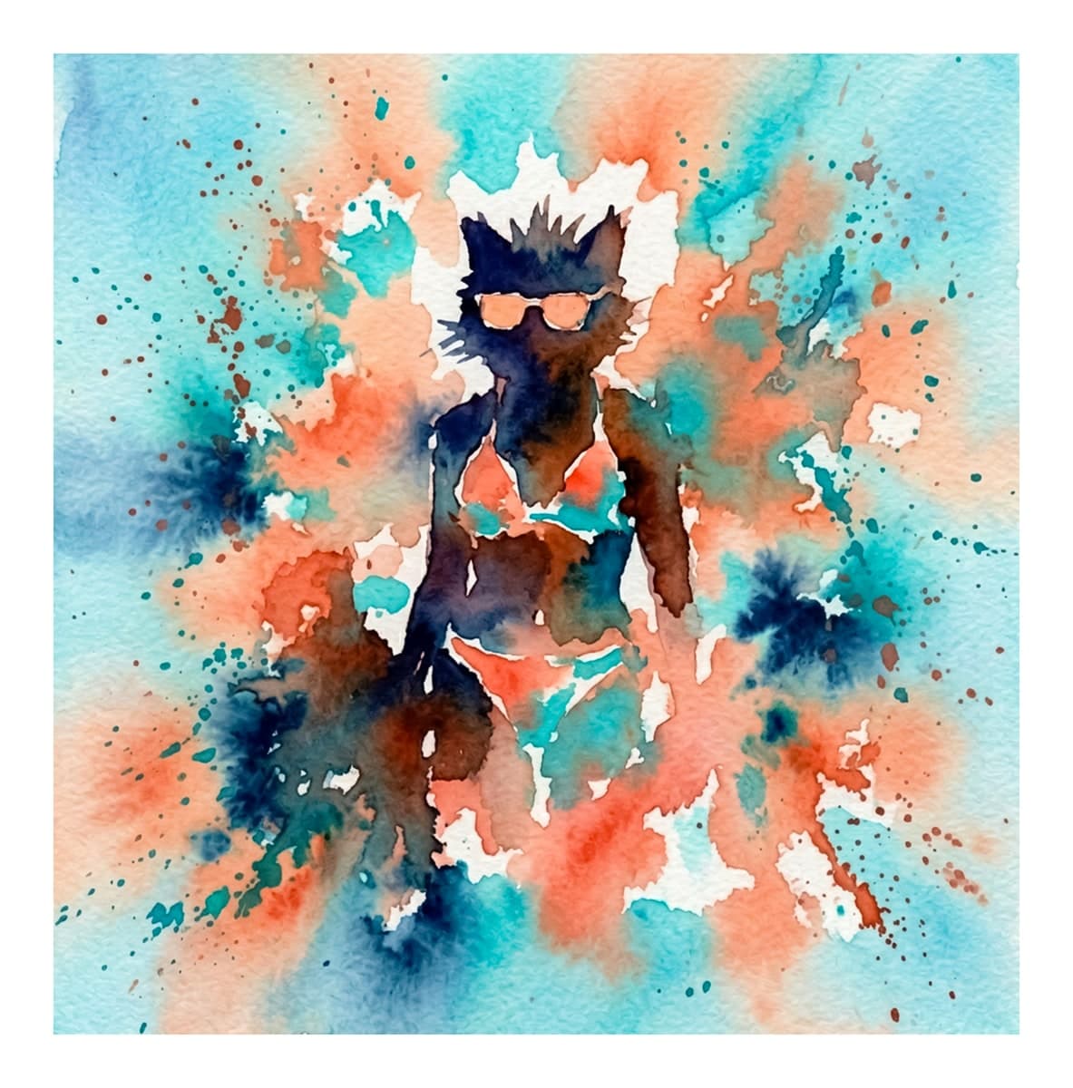 Cats in Costume Reverse Coloring Book interior page 3