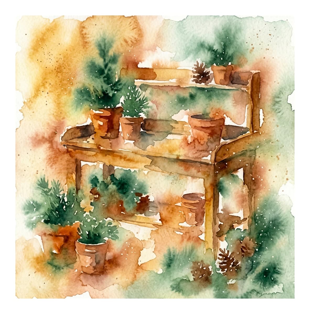 Christmas Botanical Garden Reverse Coloring Book interior page 8