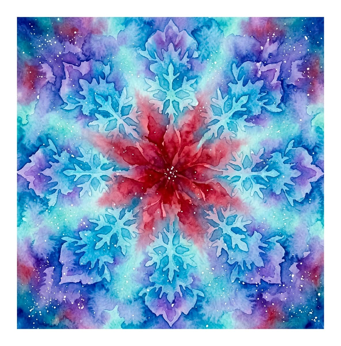 Christmas Floral Magic Reverse Coloring Book interior page 2