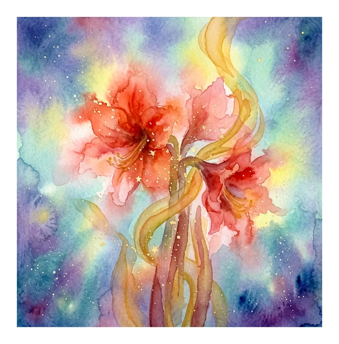 Christmas Floral Magic Reverse Coloring Book interior page 5