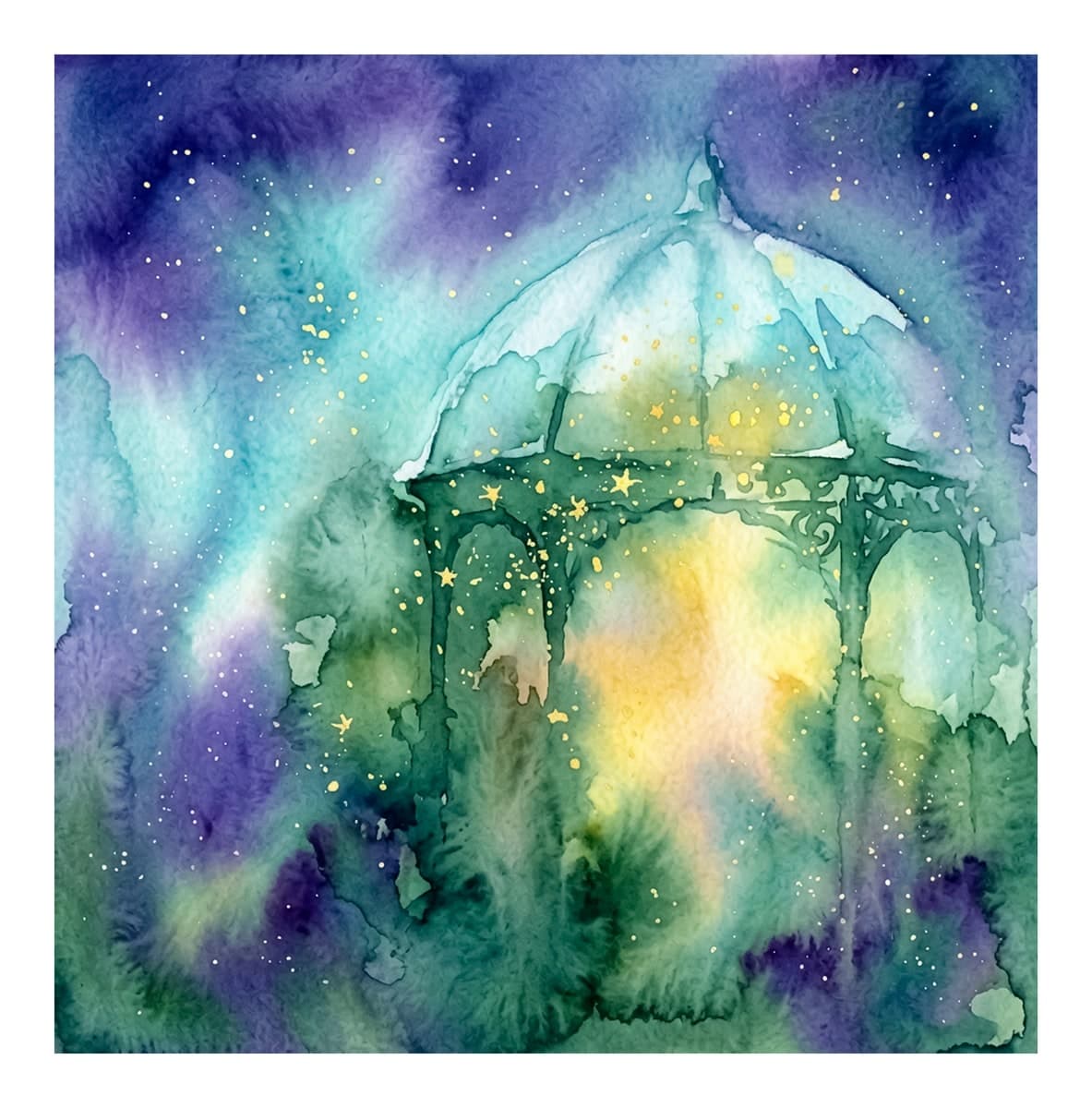 Christmas Greenhouses Reverse Coloring Book interior page 2
