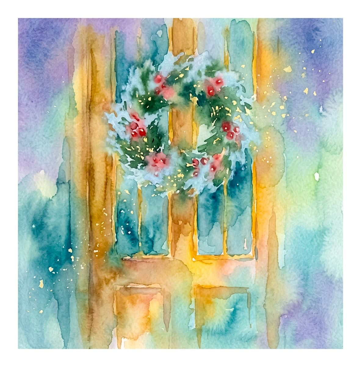 Christmas Greenhouses Reverse Coloring Book interior page 3