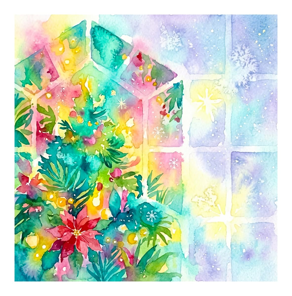 Christmas Greenhouses Reverse Coloring Book interior page 7