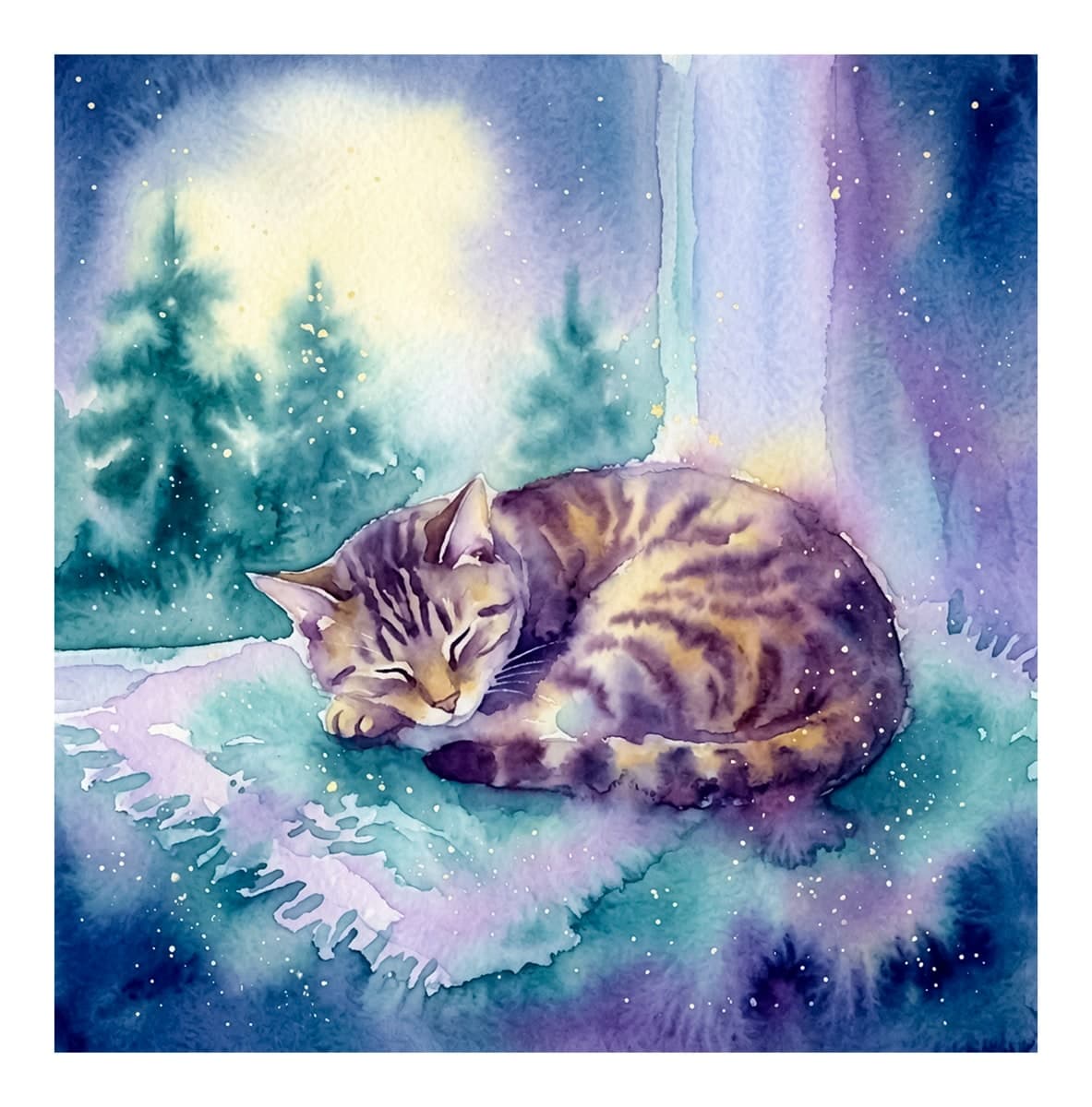 Christmas Window Scenes Reverse Coloring Book interior page 4