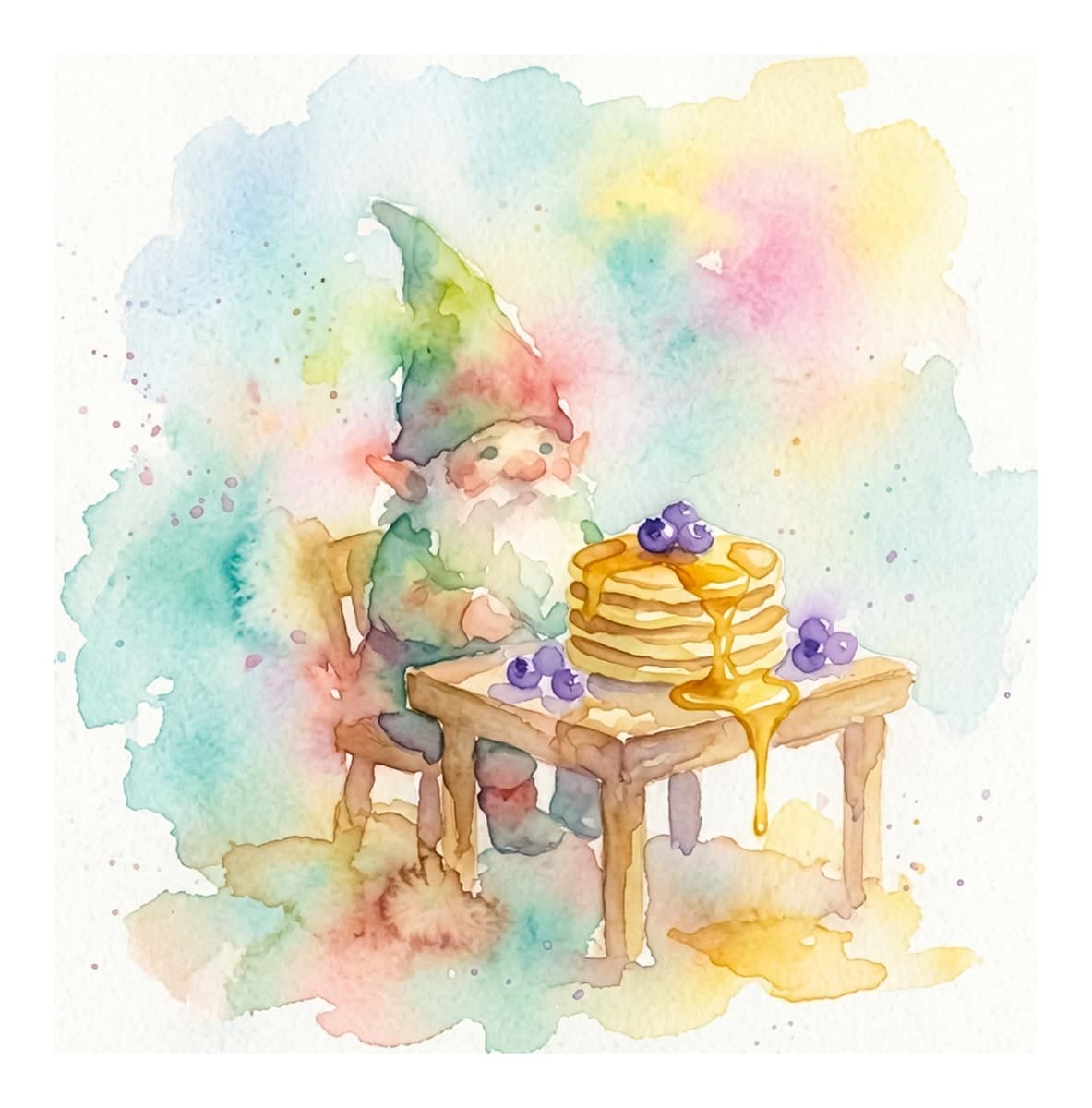 Cozy Gnomes Reverse Coloring Book interior page 6