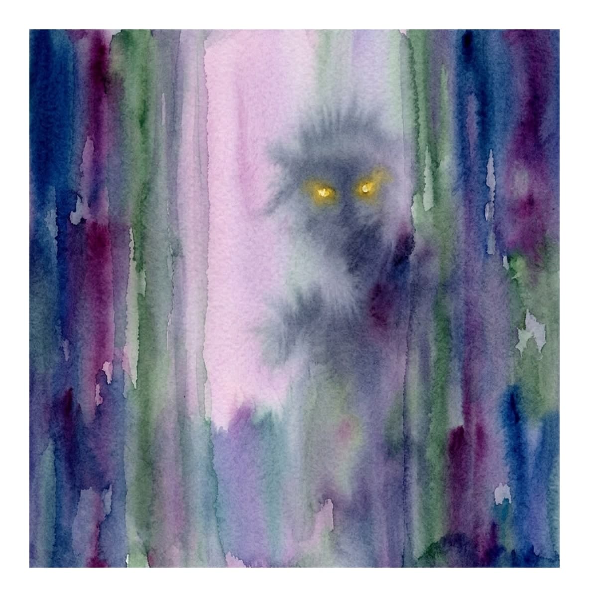 Creepy Horror Reverse Coloring Book interior page 3