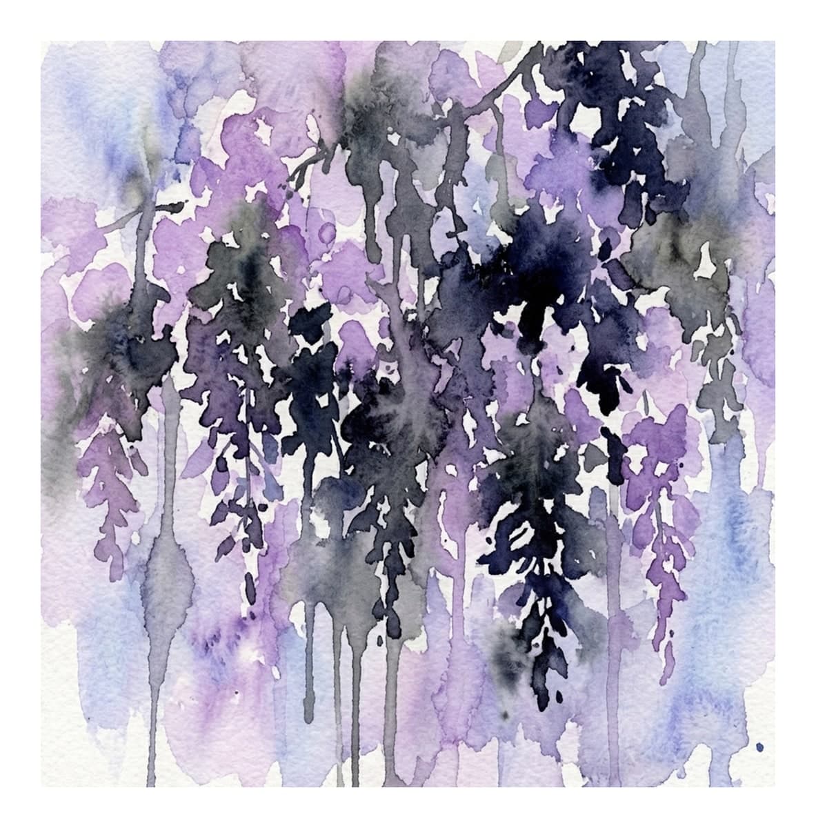 Dark Botanical Reverse Coloring Book interior page 4