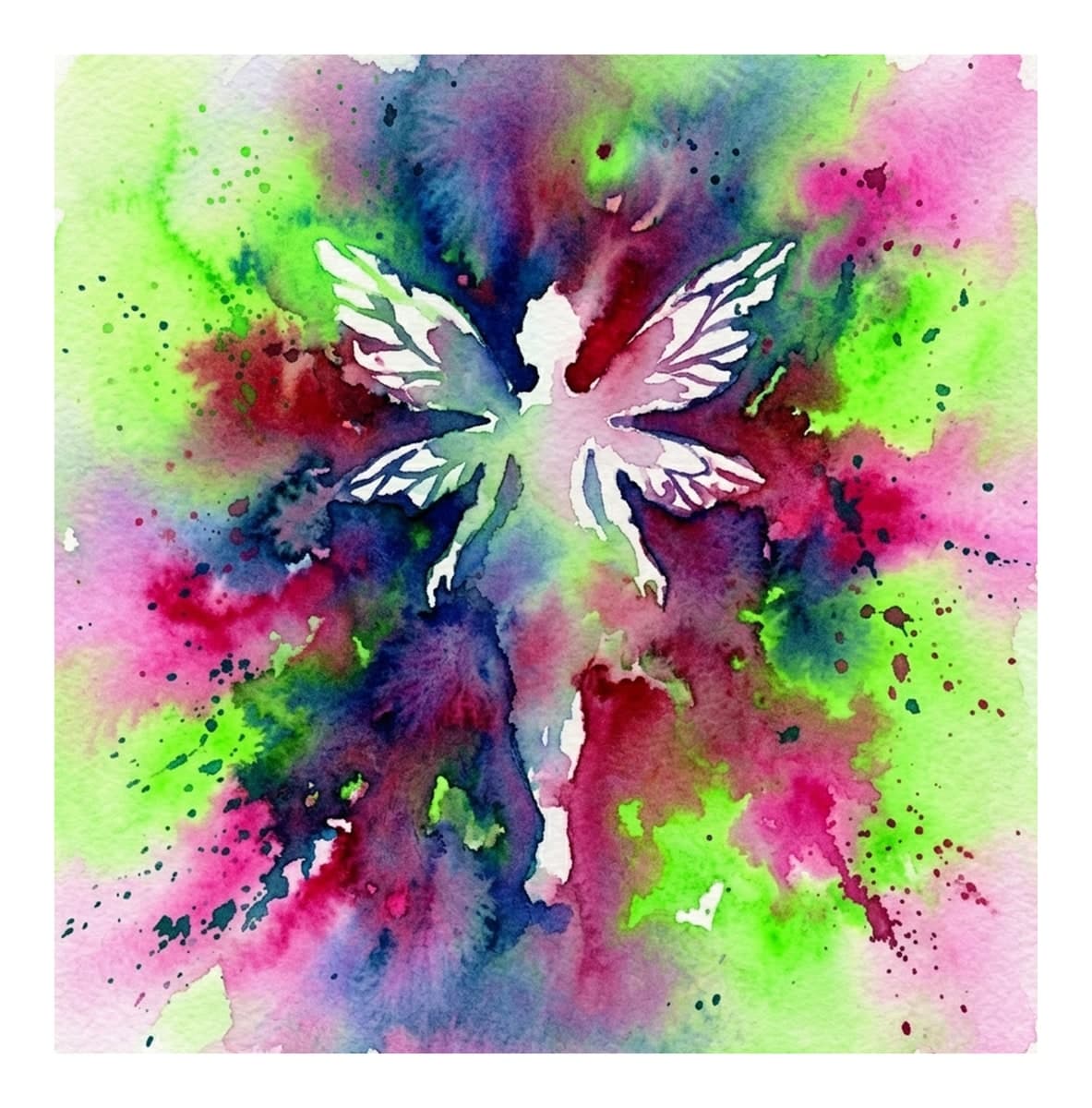 Dark Fairies Reverse Coloring Book interior page 16