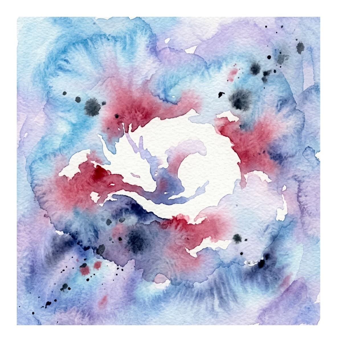 Ethereal Vibes Reverse Coloring Book interior page 5