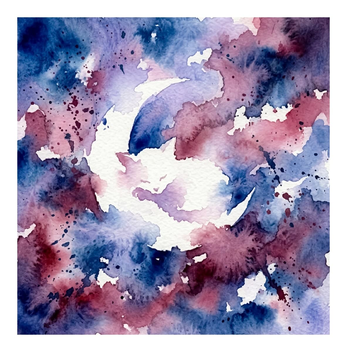 Ethereal Vibes Reverse Coloring Book interior page 7