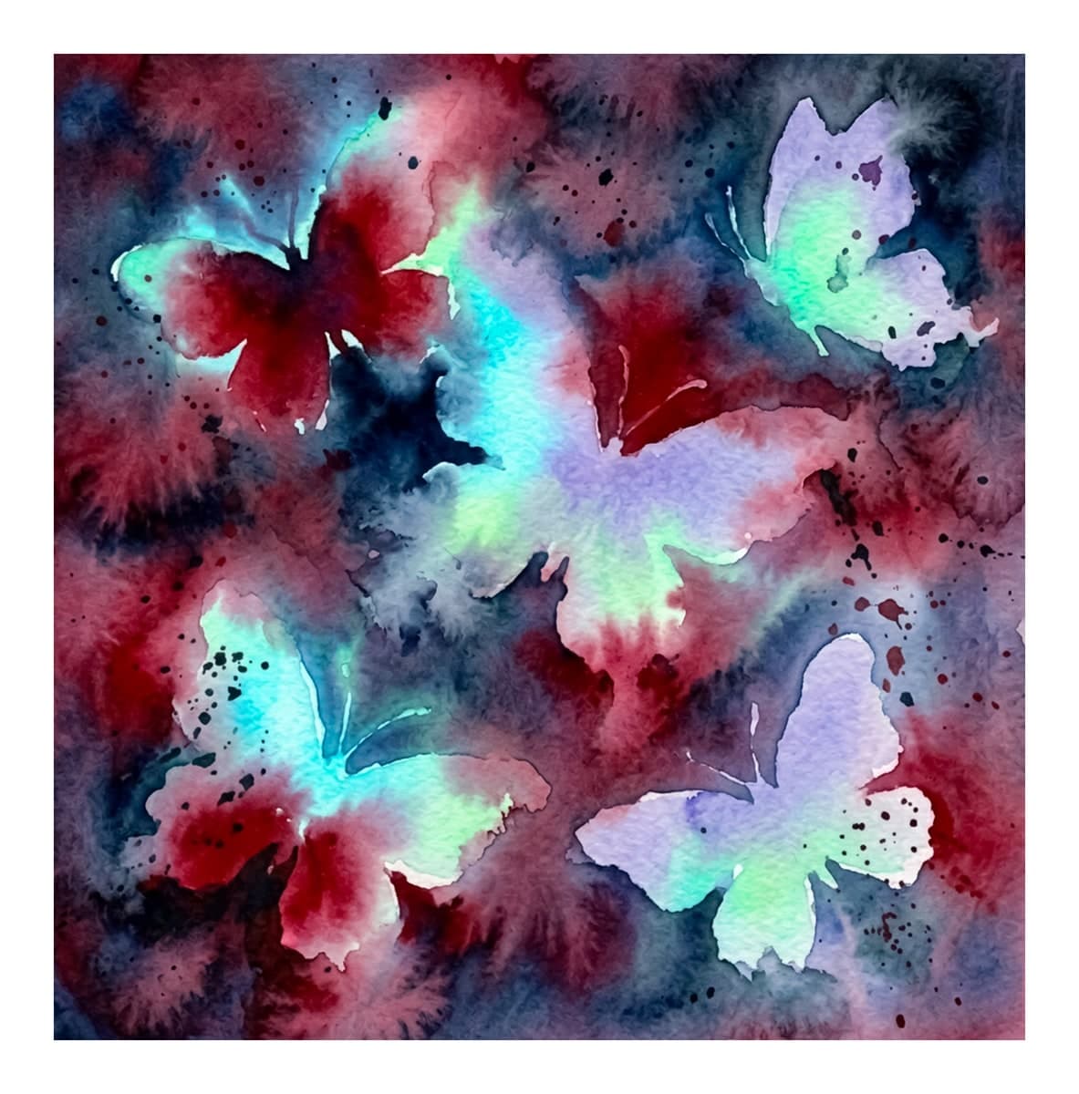 Ethereal Vibes Reverse Coloring Book interior page 8