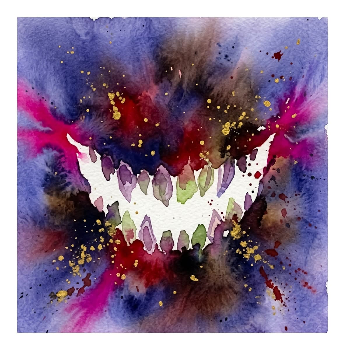 Freak of Beauty Reverse Coloring Book interior page 1