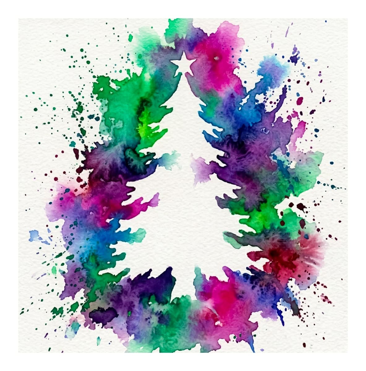 Freak of Christmas Reverse Coloring Book interior page 10