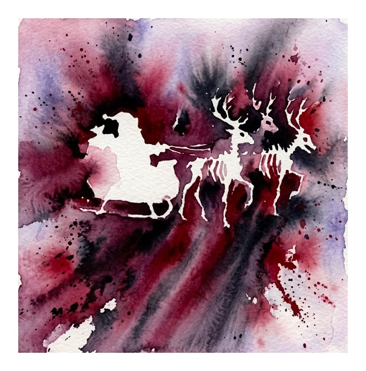 Freak of Christmas Reverse Coloring Book interior page 14