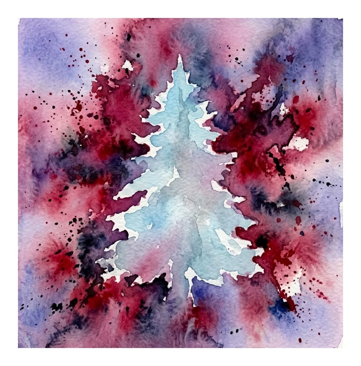 Freak of Christmas Reverse Coloring Book interior page 7