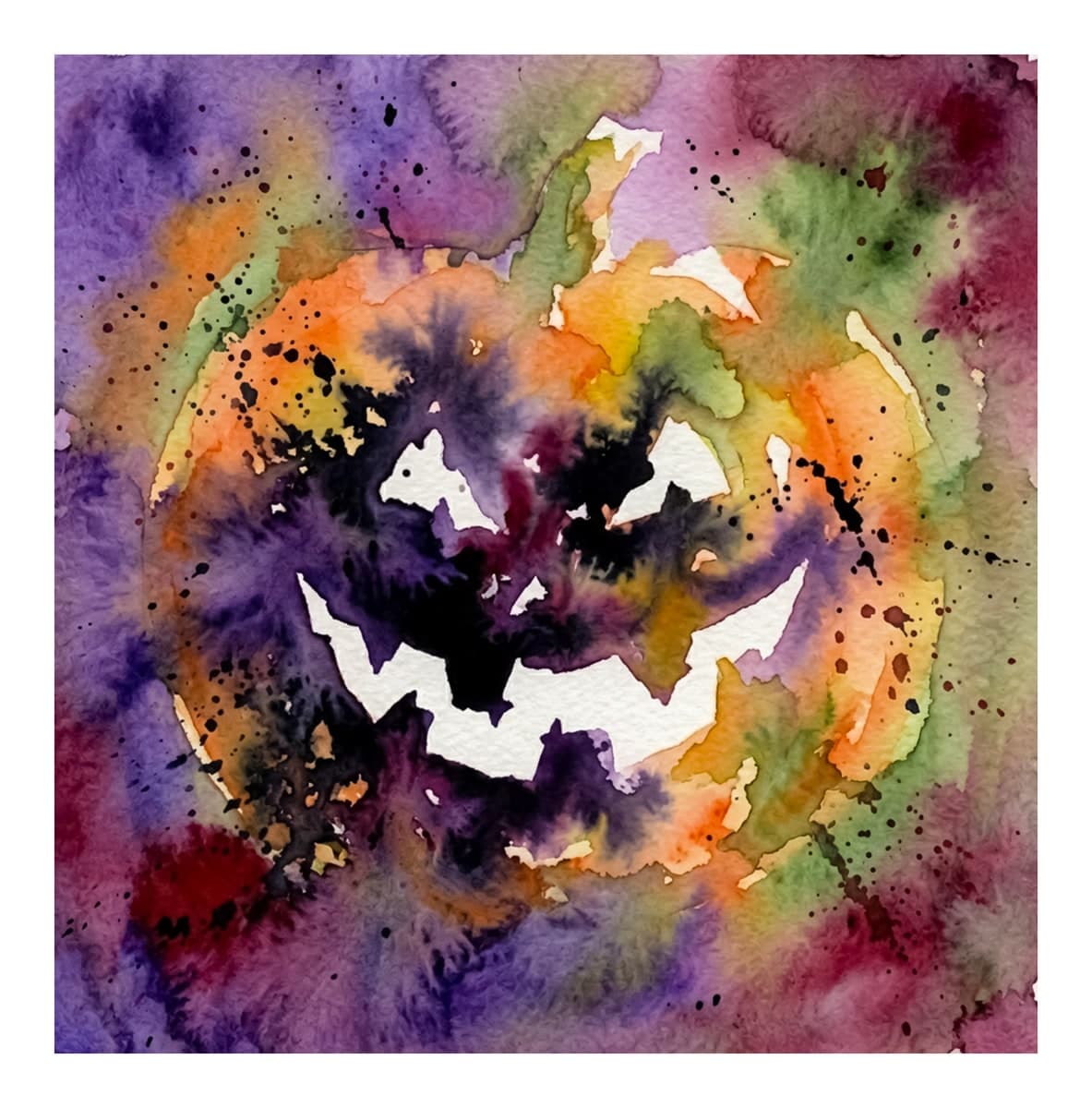 Freak of Halloween Reverse Coloring Book interior page 4