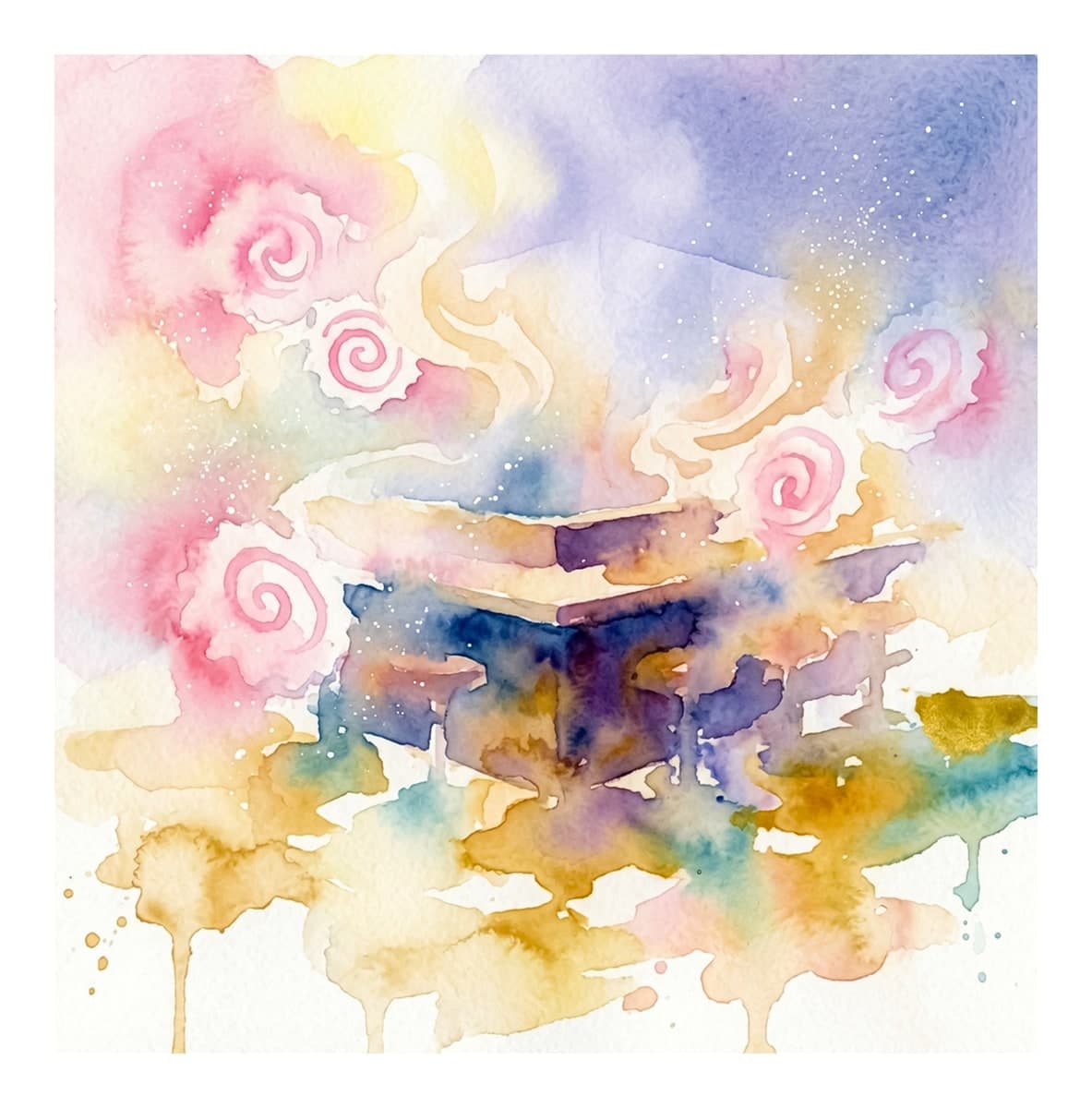 Pastel Kawaii Vibes Reverse Coloring Book interior page 10