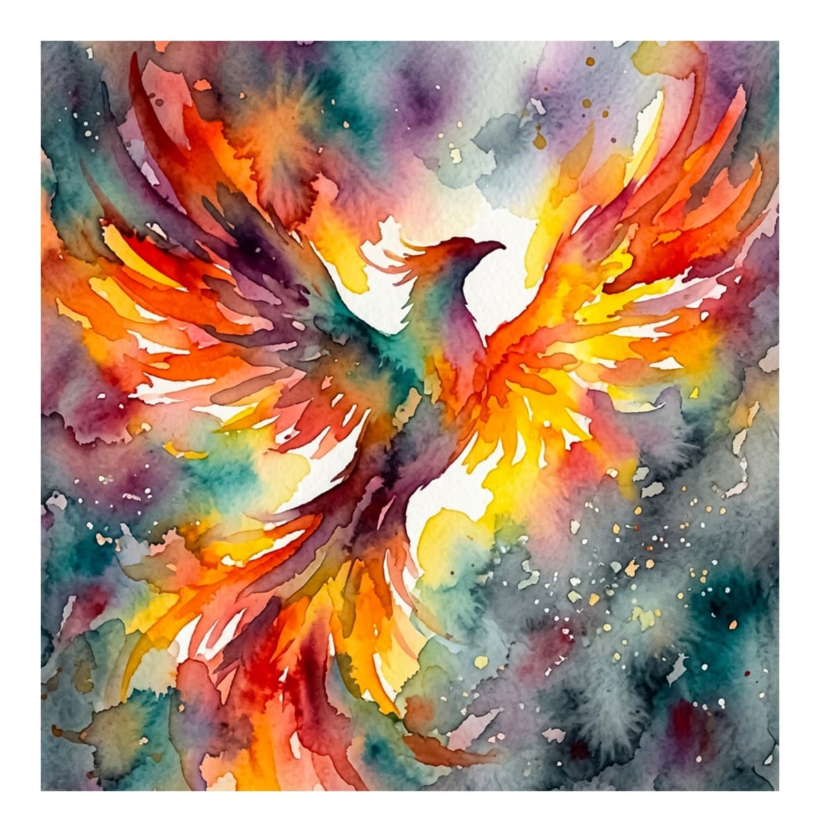 Phoenix Rebirth Reverse Coloring Book interior page 15