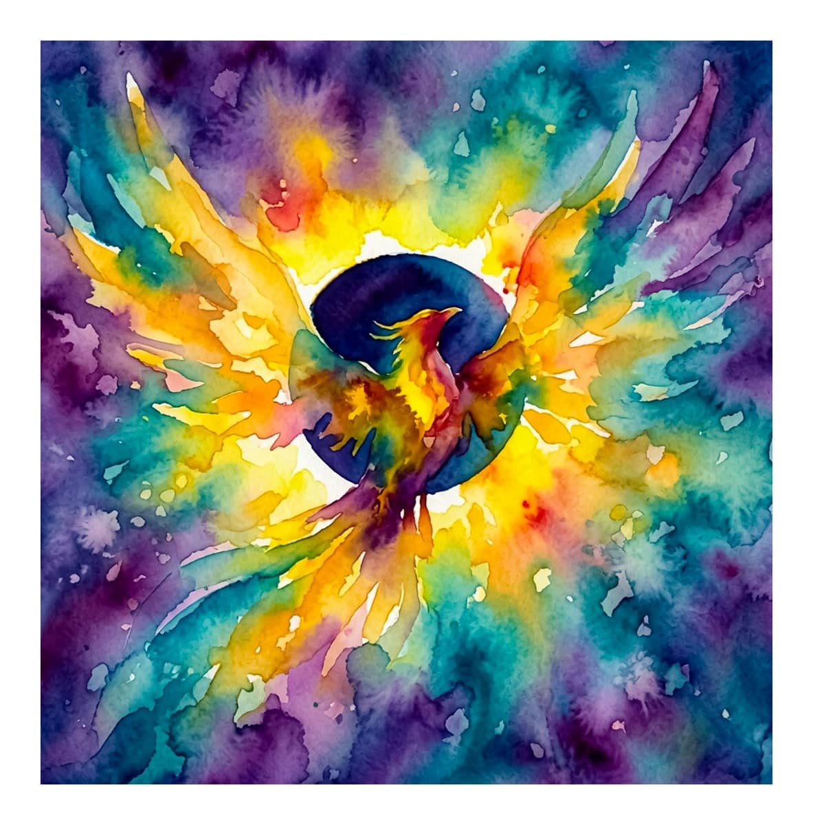 Phoenix Rebirth Reverse Coloring Book interior page 16