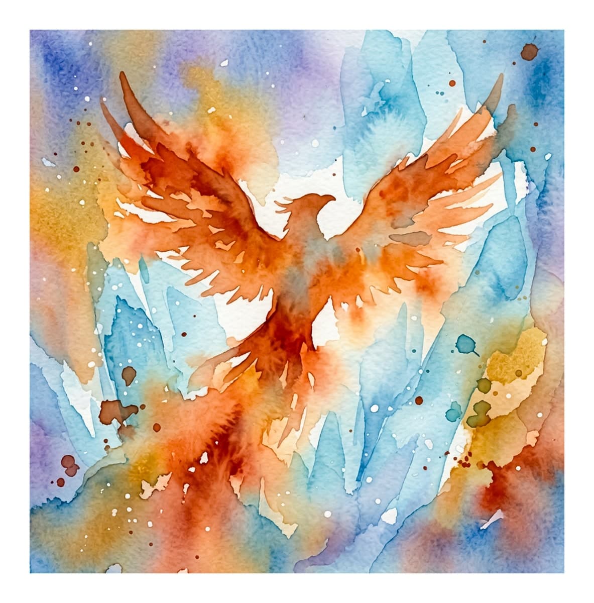 Phoenix Rebirth Reverse Coloring Book interior page 2