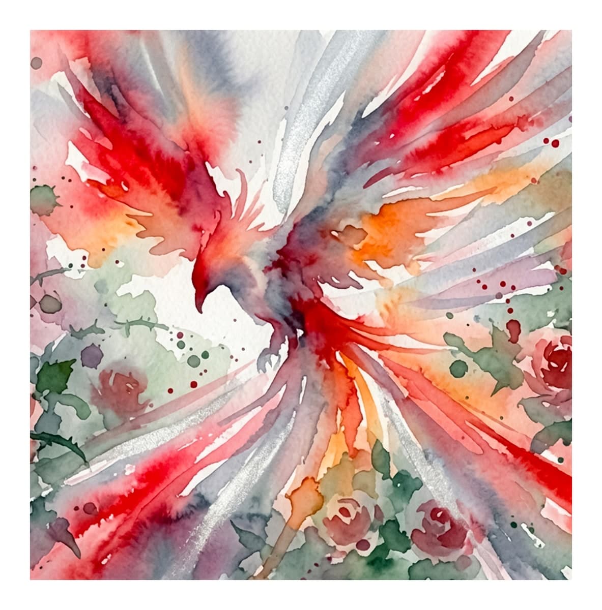 Phoenix Rebirth Reverse Coloring Book interior page 3