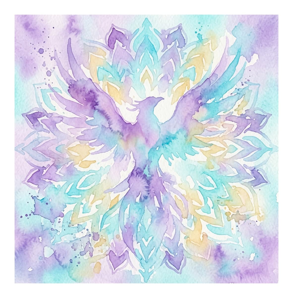 Phoenix Rebirth Reverse Coloring Book interior page 4