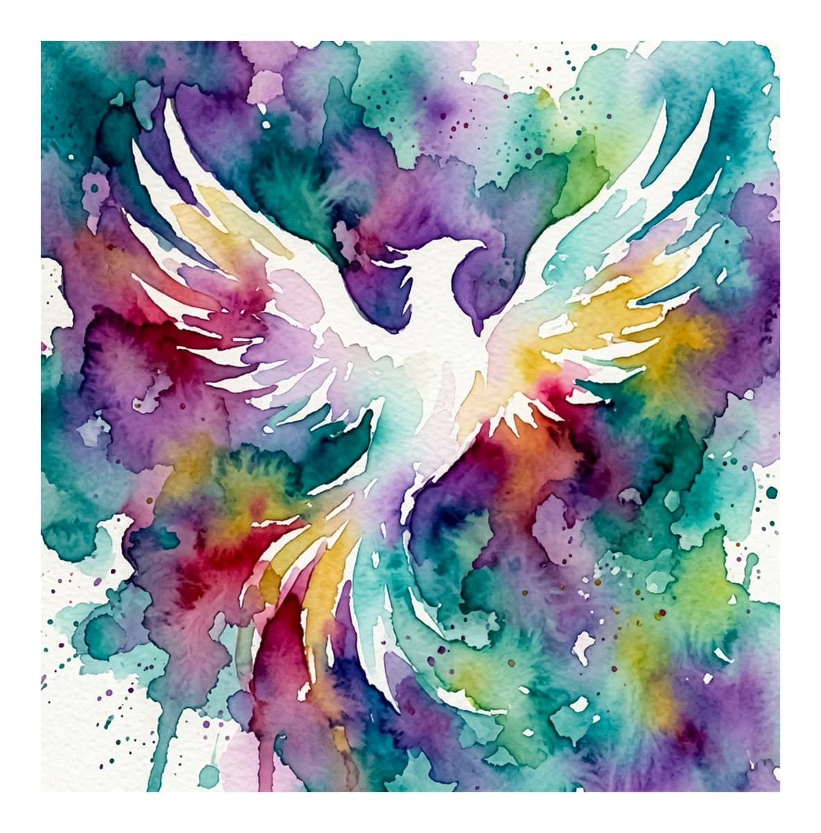 Phoenix Rebirth Reverse Coloring Book interior page 6