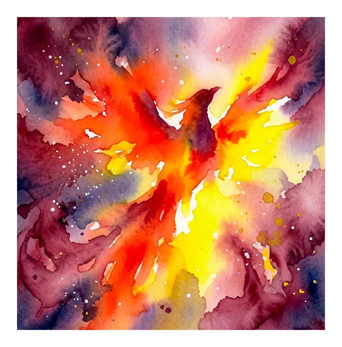 Phoenix Rebirth Reverse Coloring Book interior page 7