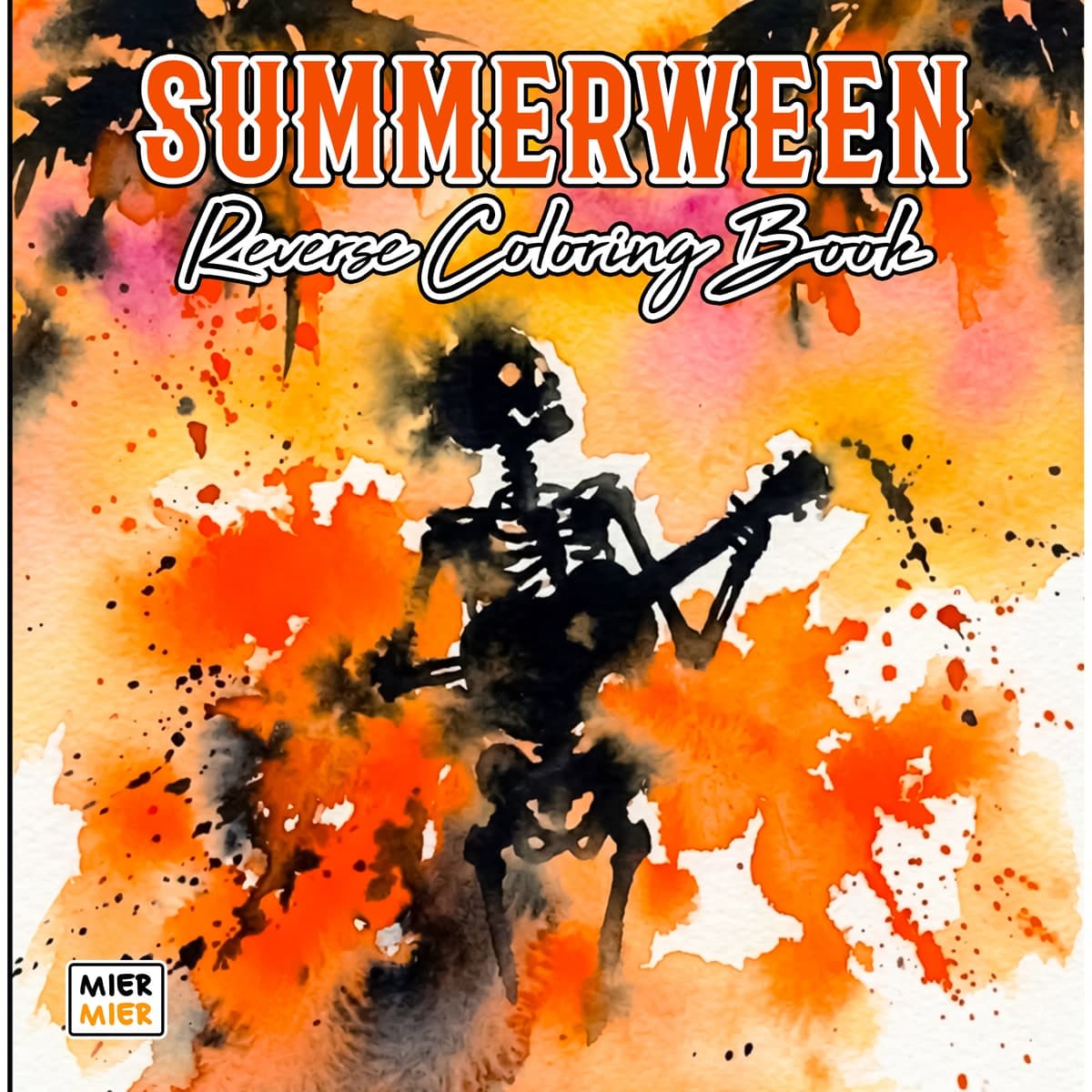 Summerween Reverse Coloring Book cover