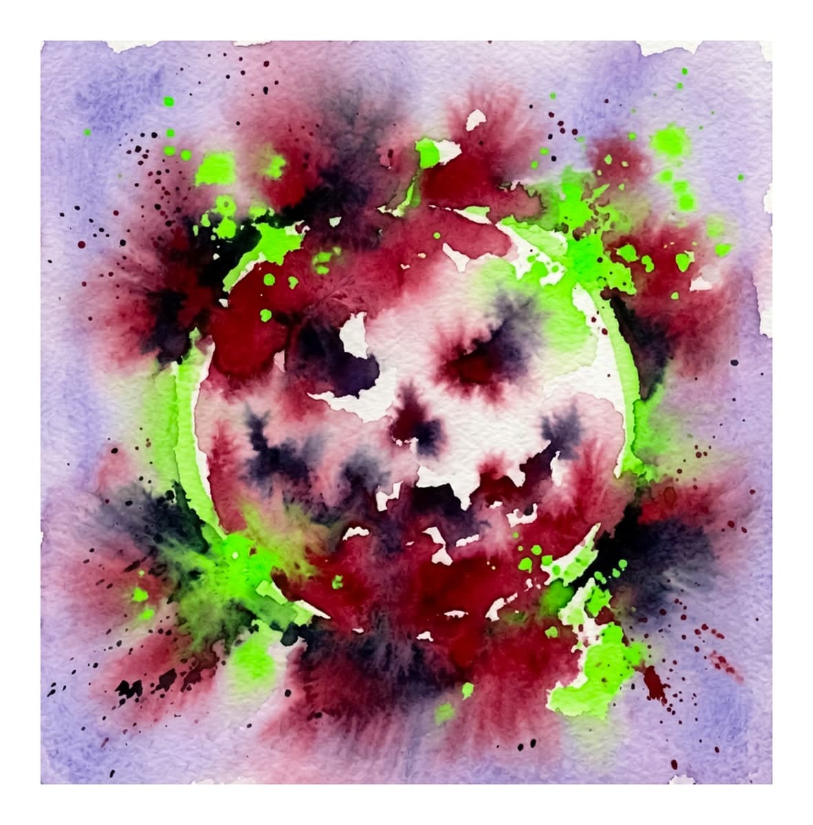 Summerween Reverse Coloring Book interior page 1