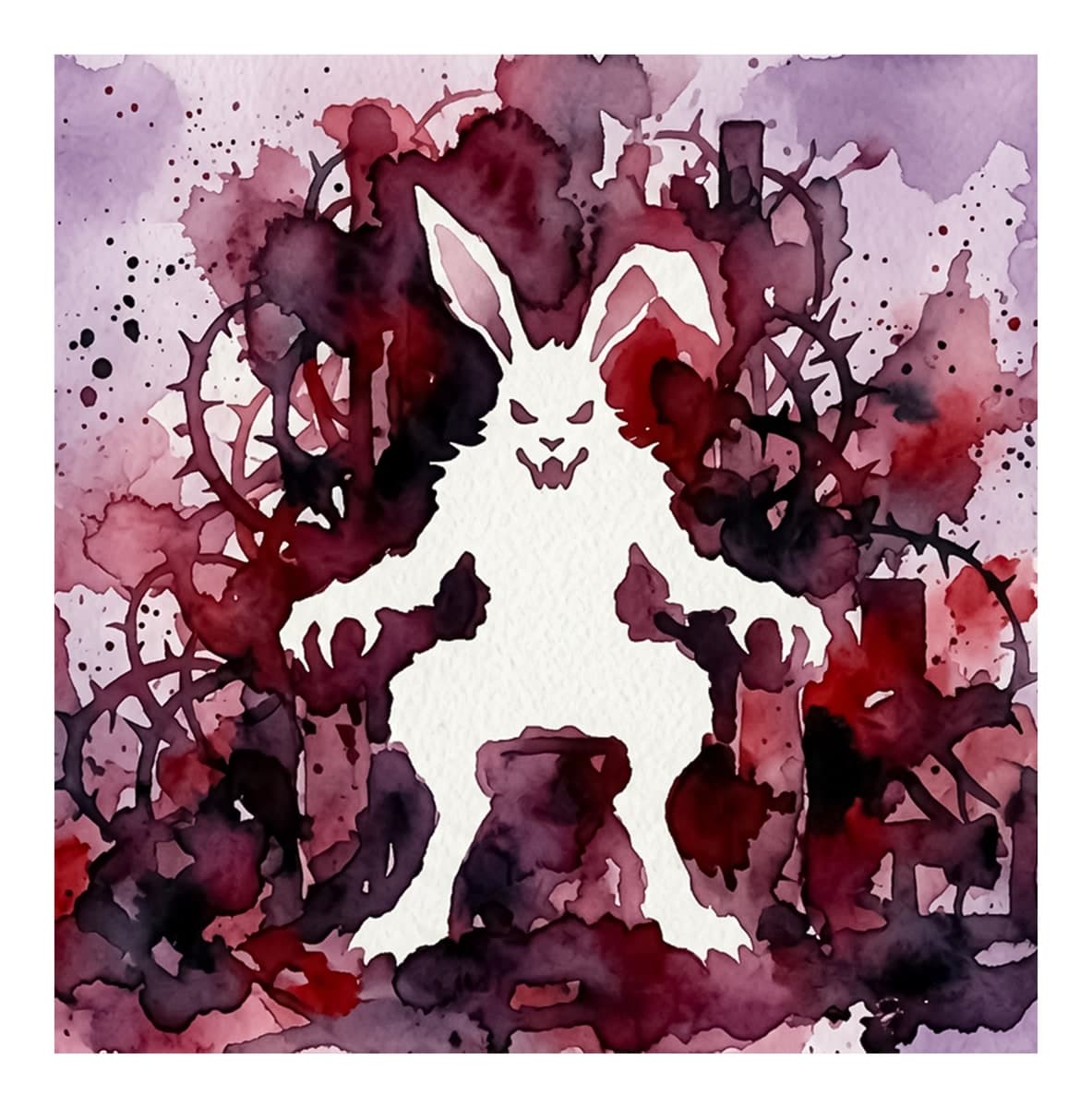 Wicked Easter Reverse Coloring Book interior page 10